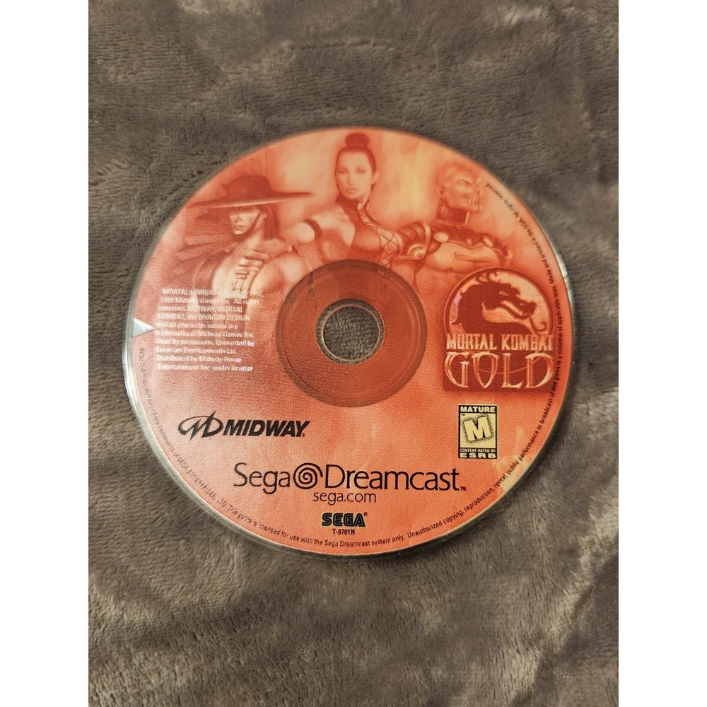 Mortal Kombat Gold (Sega Dreamcast, 1999) DISC ONLY